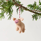 Felted On The Farm Ornament: Pig