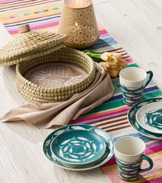 Macha Lidded Handmade Breadwarmer