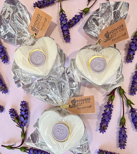 French Lavender Heart Soap
