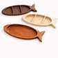 Fish Catch-all Tray: One compartment / Cherry wood