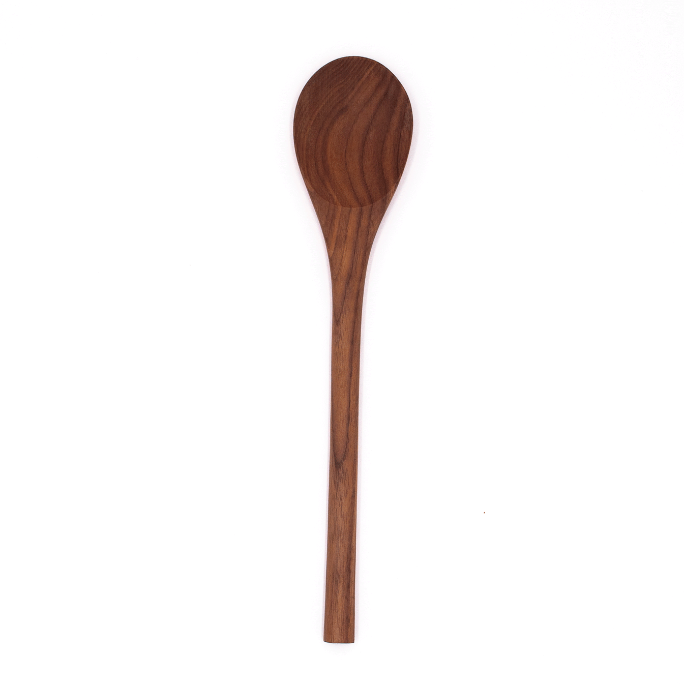 12’’ Walnut Wooden Oval Spoon - Kitchen Utensil