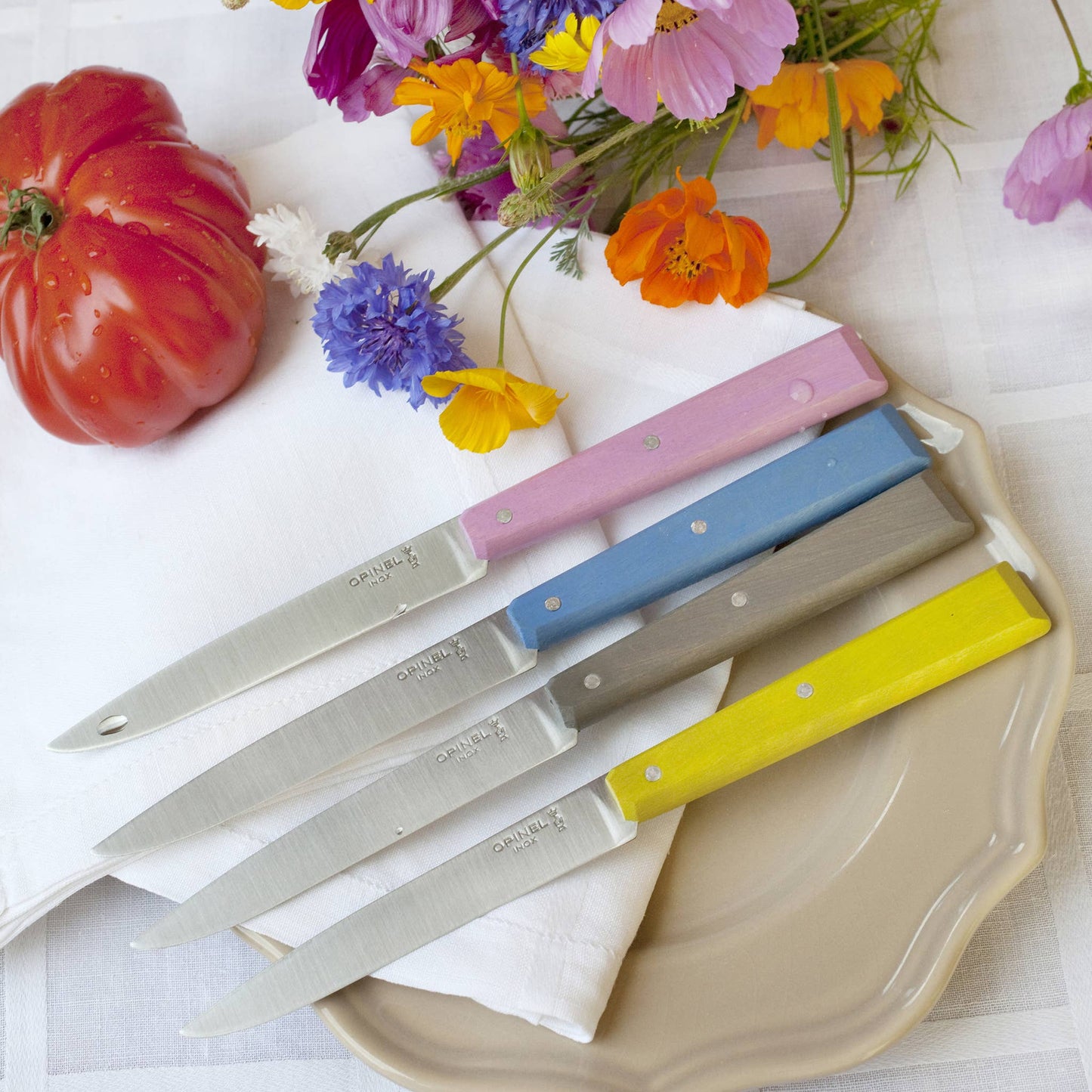 No.125 Bon Appétit Steak & Table Knives Sets: Olivewood