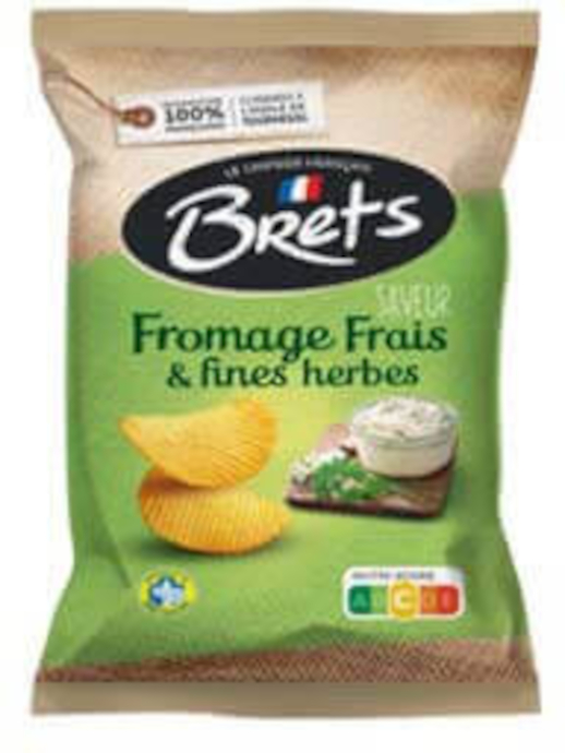 Potato chips fromage frais et fines herbes