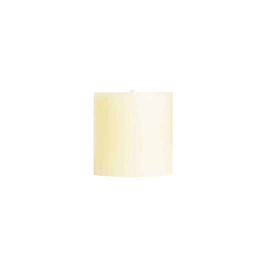 Shell White Unscented Pillar Candles - 3x3"