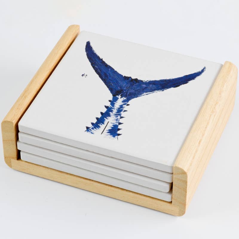 FishAye Nautical Coaster – Navy Tuna Tail