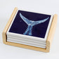 FishAye Nautical Coaster – Navy Tuna Tail
