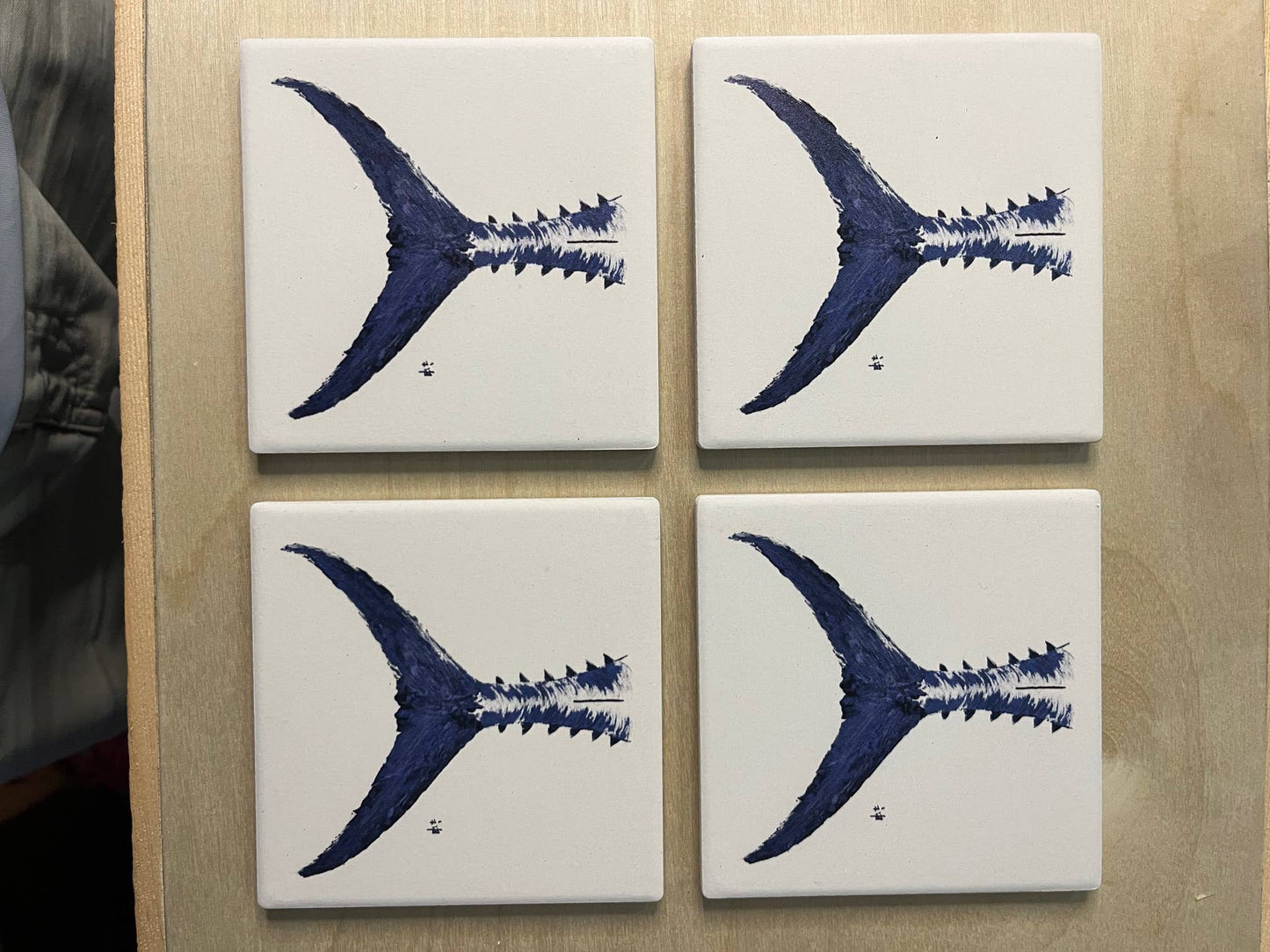 FishAye Nautical Coaster – Navy Tuna Tail