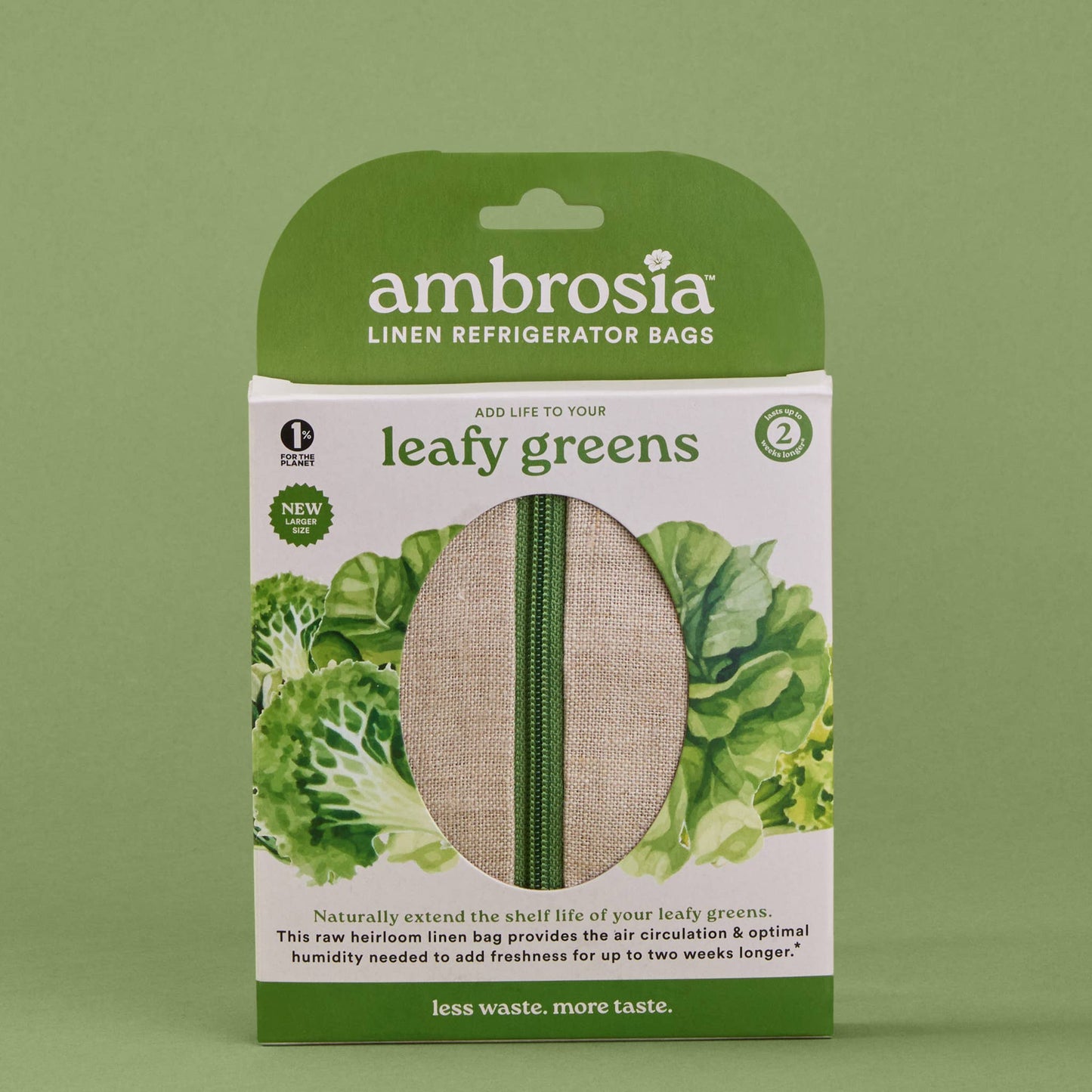 Reusable Linen Bag for Leafy Greens