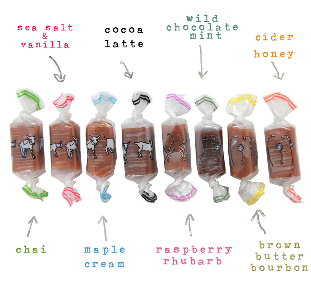 Daffodil Goat Milk Caramel Box: All 8 Flavors