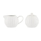 Luxe Sugar and Creamer - White