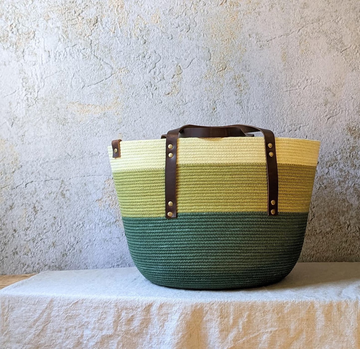 Calliope Rope Basket Tote Large
