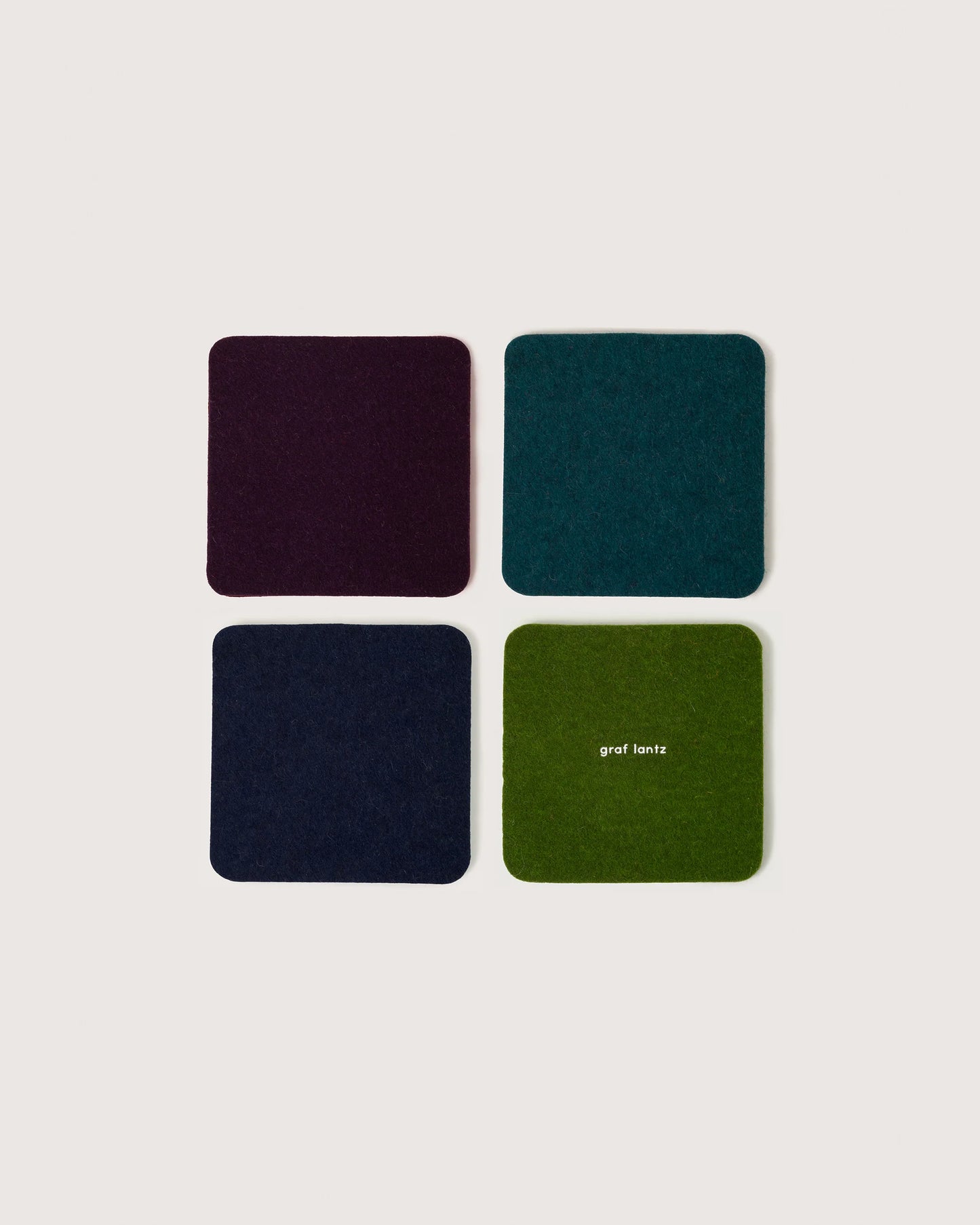 Square Felt Coasters - Sets of 4