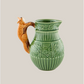 Fox Pitcher Portuguese Pottery