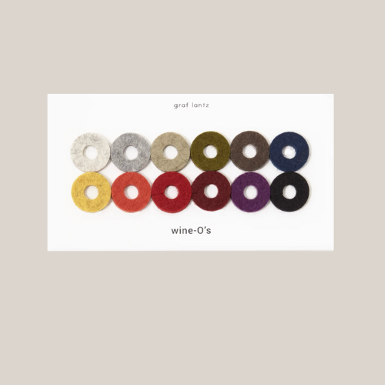 Wine-O's Round Felt Wine Charms