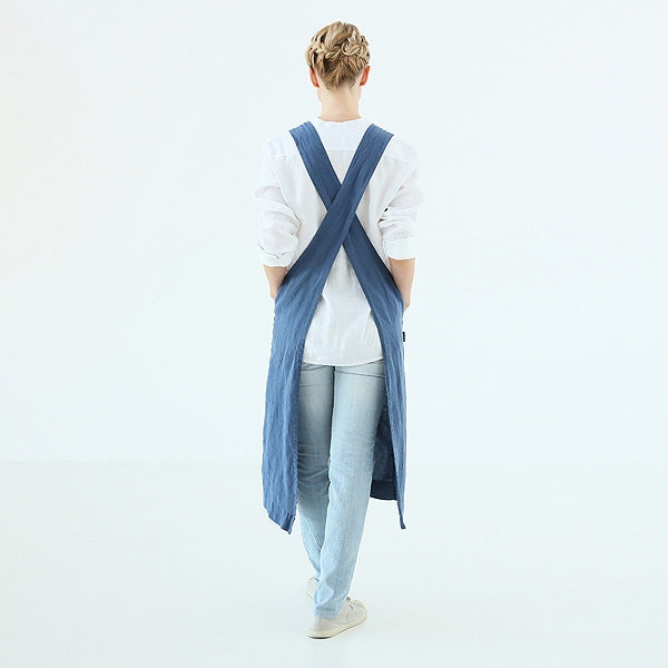 Linen Cross Back Apron