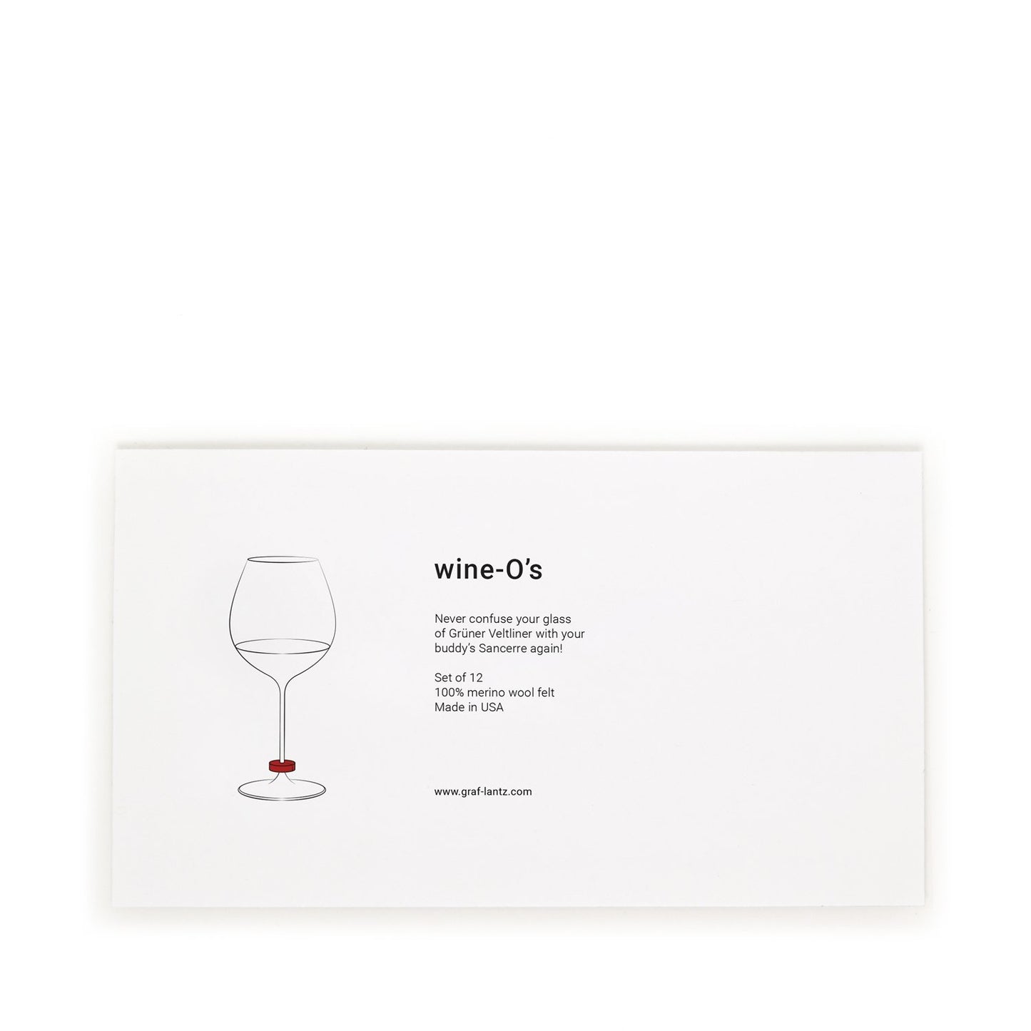 Wine-O's Round Felt Wine Charms