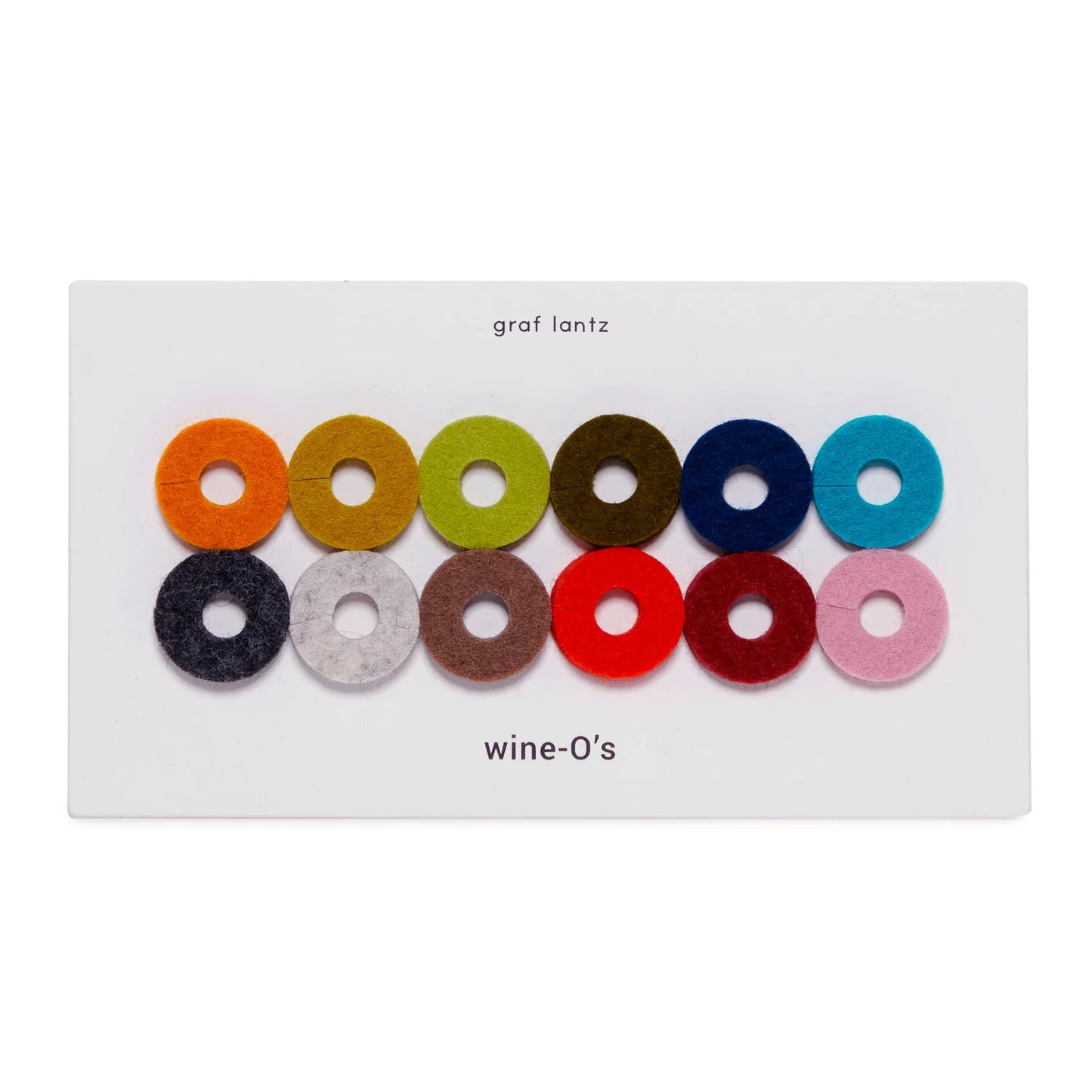 Wine-O's Round Felt Wine Charms