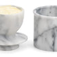 White Marble Butter Pot