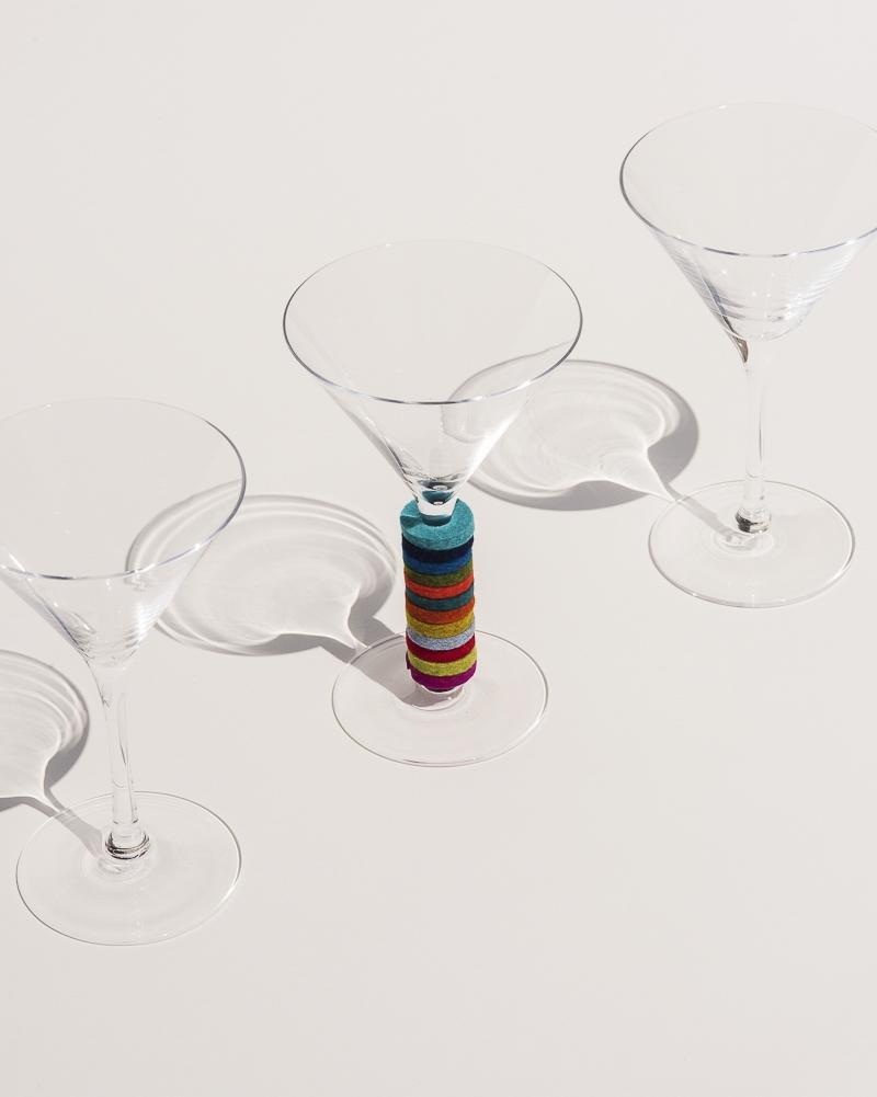 Wine-O's Round Felt Wine Charms